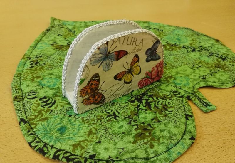  «Салфетница в технике декупаж»