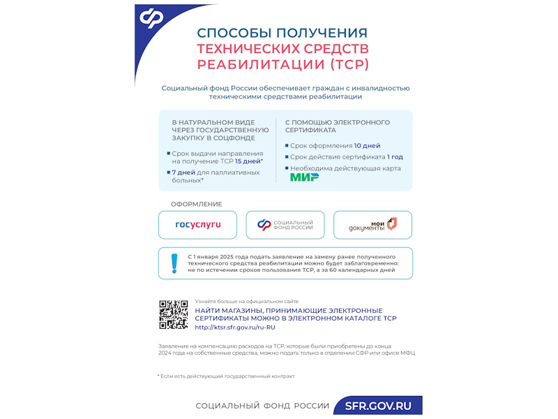 Приобретение технических средств реабилитации