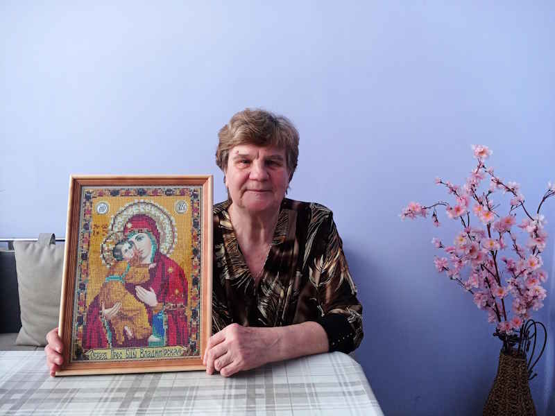 Алмазная вышивка «Икона Владимирской Богоматери»